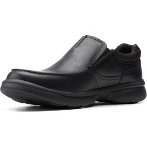 Clarks Mens Bradley Free(Black Tumbled Leather)