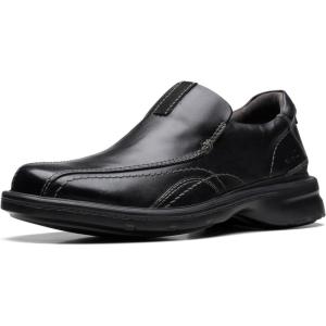 Clarks Men’s Gessler Step Loafers(Black Leather)