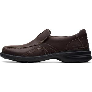 Clarks Men’s Gessler Step Loafers(Dark Brown)