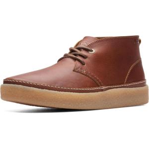 Clarks Men’s Oakpark Mid Chukka Boot(Tan Tumbled)