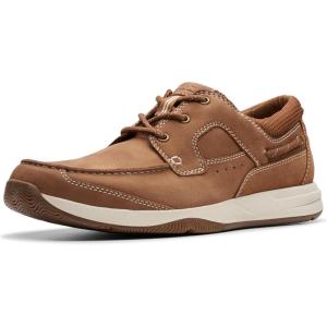 Clarks Men’s Sailview Lace Loafers(Light Tan Nubuck)