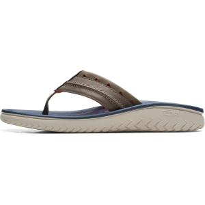 Clarks Men’s Slide Flip-Flop(Desert Synthetic)