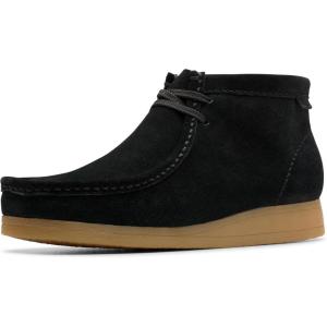 Clarks Men’s Wallaston Boot Oxford(Black Suede)