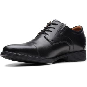 Clarks Men’s Whiddon Cap Oxford Shoes(Black (Black 19-3911tcx))