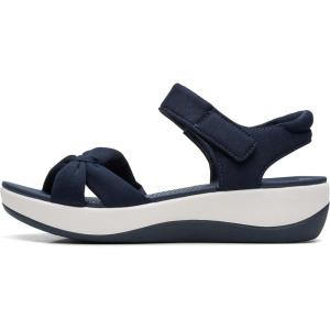 Clarks Women’s Ankle Strap Athletic Sandals(Navy Textile)