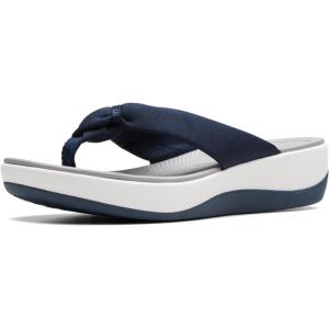 Clarks Women’s Arla Glison Flip Flop(Blue Fabric)