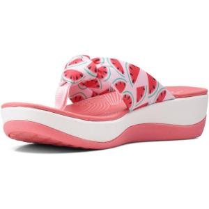Clarks Women’s Arla Glison Flip Flop(Blush Textile)