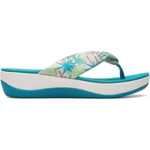 Clarks Women’s Arla Glison Flip Flop(Green Combi)