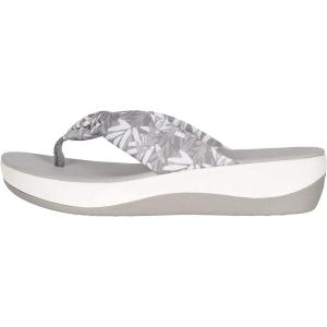 Clarks Women’s Arla Glison Flip Flop(Grey Floral)