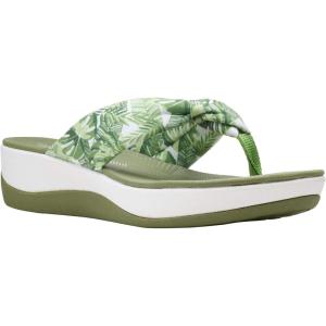 Clarks Women’s Arla Glison Flip Flop(White Textile)