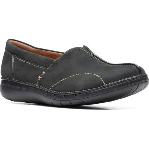 Clarks Women’s Ashland Bubble Slip On Loafers(Black Nubuck)
