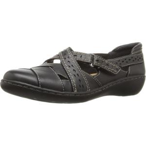 Clarks Women’s Ashland Spin Q Slip-On Loafers(Black)