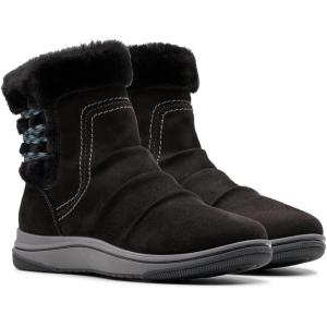 Clarks Women’s Breeze Cozy Snow Boots(Black)