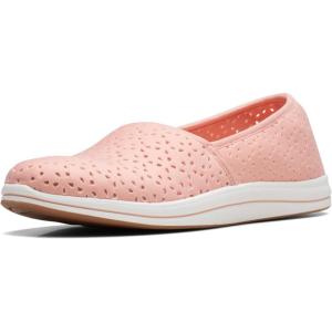 Clarks Womens Breeze EmilyLoafer(Peach Synthetic)
