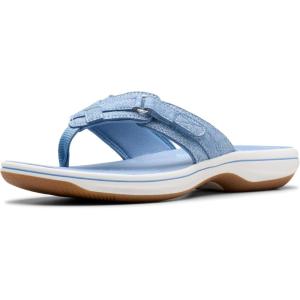 Clarks Women’s Breeze Sea Flip-Flop(Denim Blue)