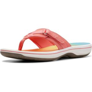 Clarks Women’s Breeze Sea Flip-Flop(Multicolor Synthetic)