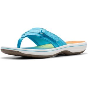 Clarks Women’s Breeze Sea Flip-Flop(Turquoise Ombre)