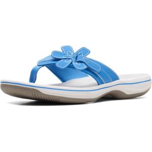 Clarks Women’s Brinkley Flora Cloudsteppers Flip-Flops(Blue)