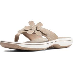 Clarks Women’s Brinkley Flora Cloudsteppers Flip-Flops(Taupe Synthetic)