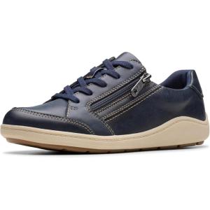 Clarks Women’s Bryianne Bayla Sneaker(Navy Leather)