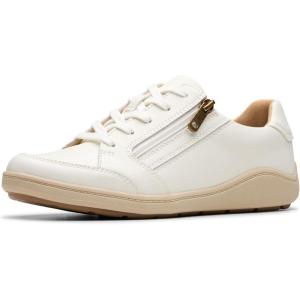 Clarks Women’s Bryianne Bayla Sneaker(Off-white Leather)