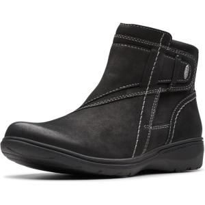 Clarks Women’s Carleigh Style Boots(Black Nubuck)