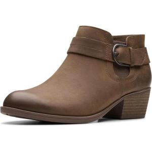 Clarks Women’s Charlten Rae Ankle Boot(Mushroom Oily)