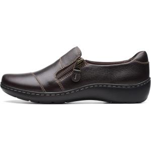 Clarks Women’s Cora Harbor Loafers(Dark Brown)