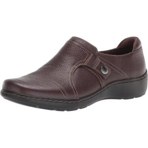 Clarks Women’s Cora Poppy Loafers(Dark Brown Tumbled)