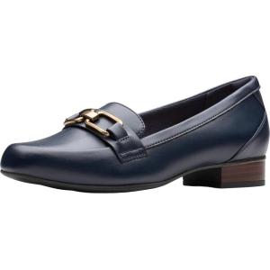 Clarks Women’s Juliet Echo Loafer(Navy Leather)