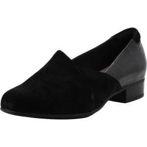 Clarks Women’s Juliet Palm Loafer(Black Suede)