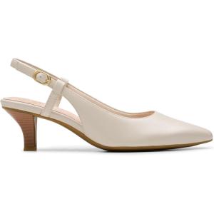 Clarks Womens Kepley Lane(Off White Leather)