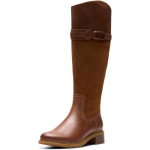 Clarks Women’s Maye Carly Boots(Tan)