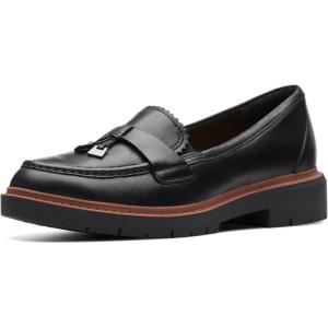 Clarks Women’s Westlynn Bella Loafers(Black Leather)