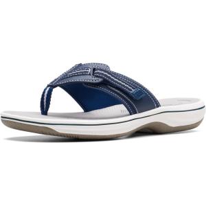 Clarks womens Brinkley Jazz(Navy Synthetic)
