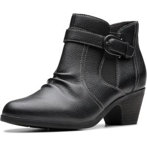 Clarks womens Emily2 Opal(Black Leather)