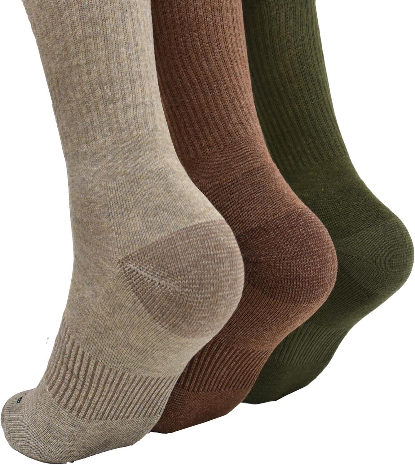 imageClarks Mens Casual Half Cushion Crew Socks with Fine Rib Welt 3 Pair Multicolour Mens 712 Shoe