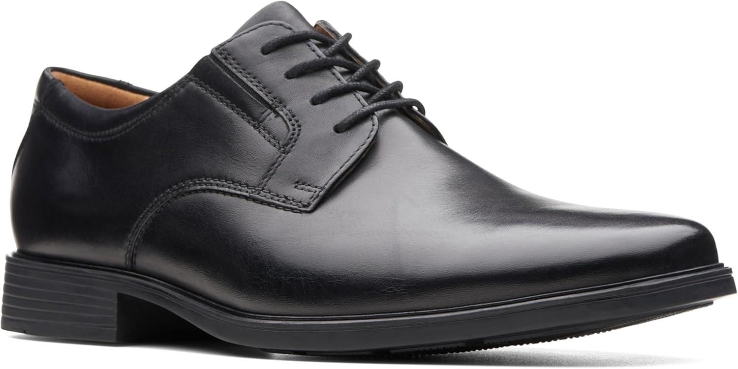 imageClarks Mens Derby Oxford ShoesBlack Black Leather