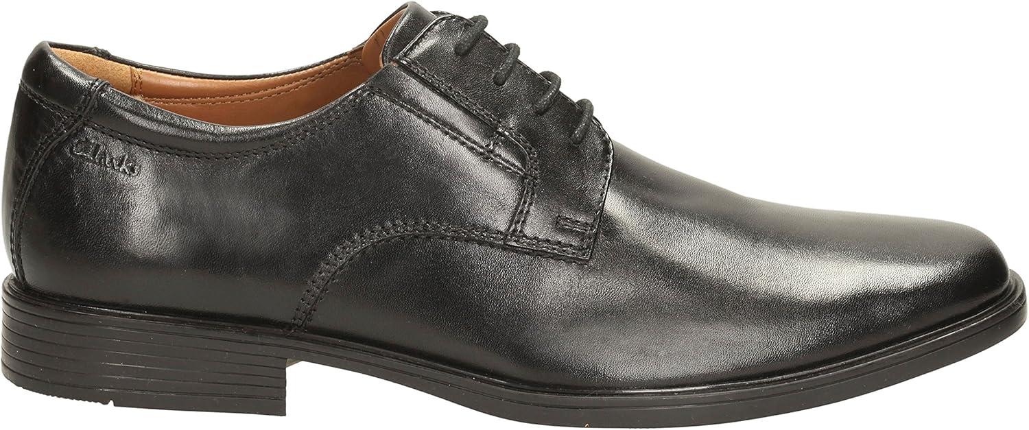 imageClarks Mens Derby Oxford ShoesBlack Leather Black