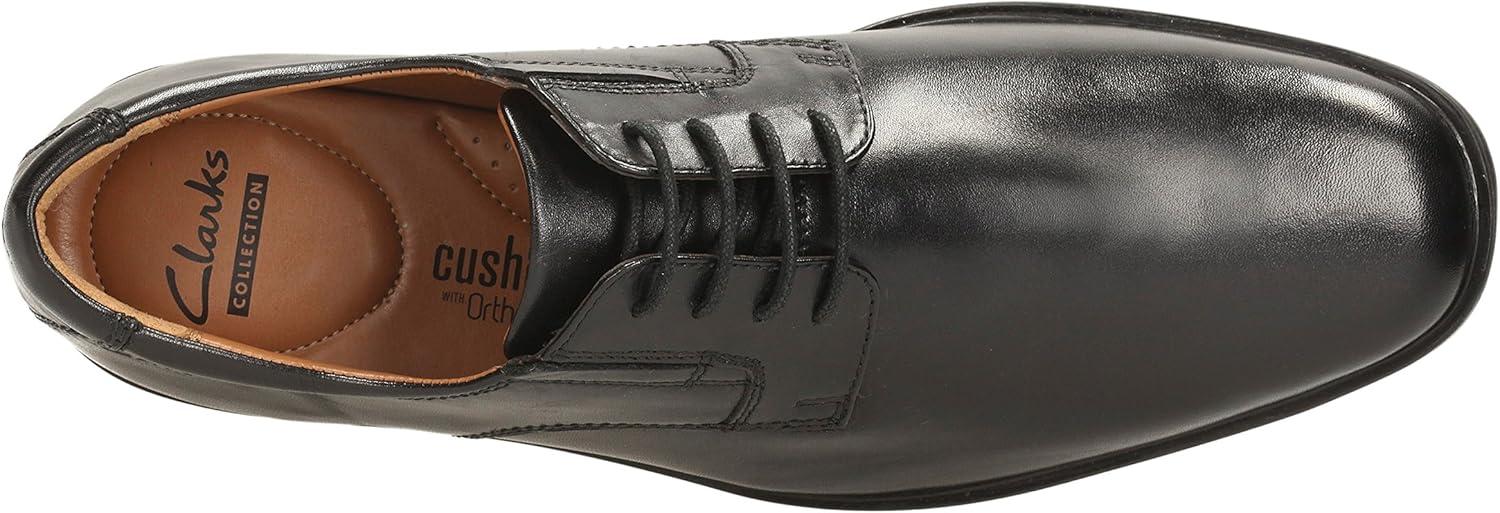 imageClarks Mens Derby Oxford ShoesBlack Leather Black