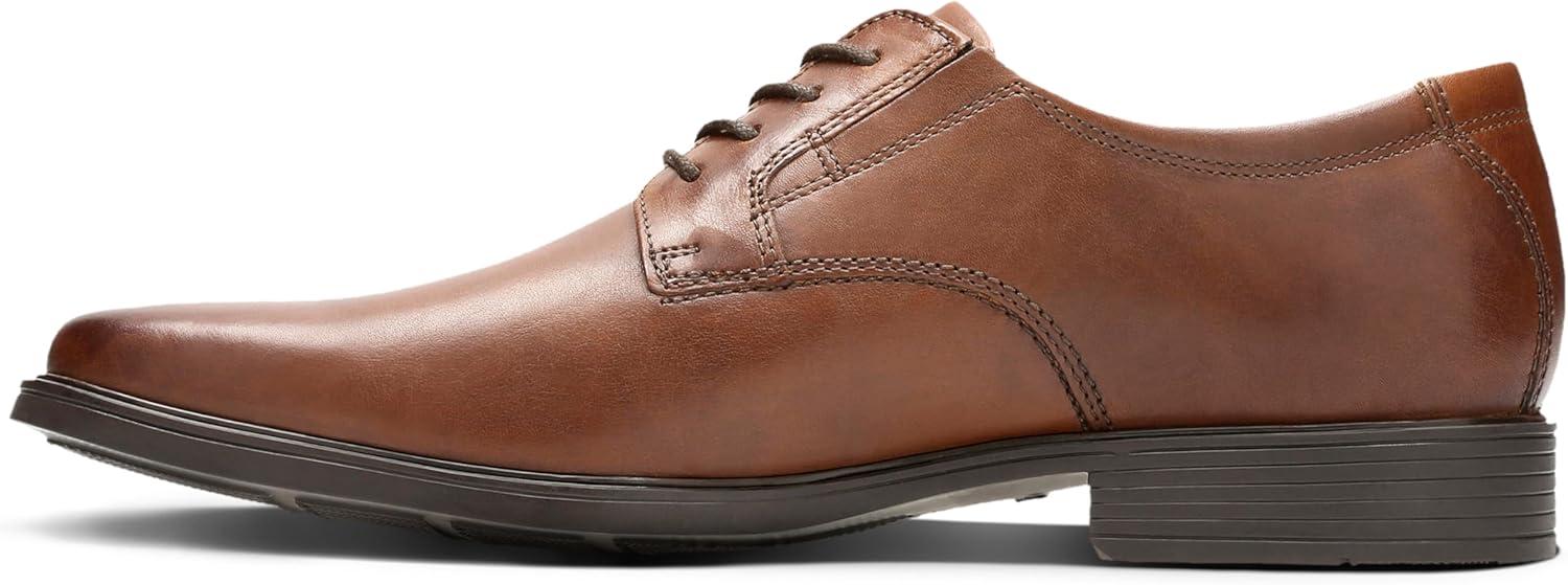 imageClarks Mens Derby Oxford ShoesDark Tan Lea
