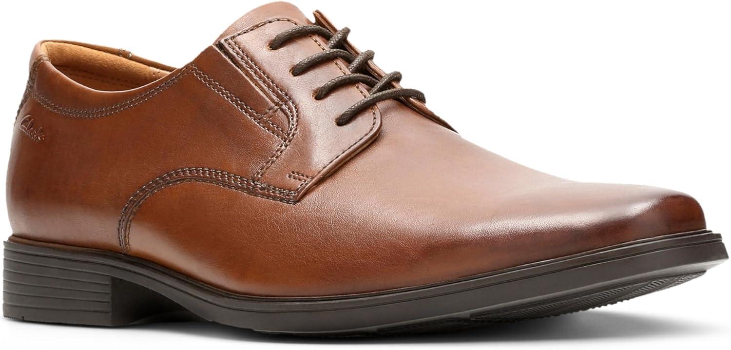 imageClarks Mens Derby Oxford ShoesDark Tan Lea