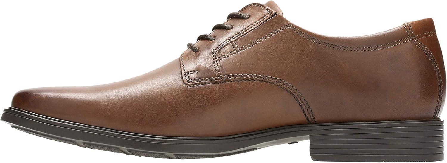 imageClarks Mens Derby Oxford ShoesDark Tan Leather