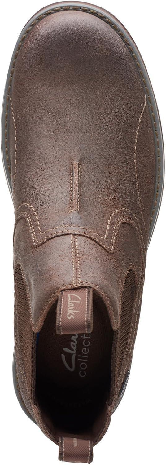imageClarks Mens Morris Easy Chelsea BootDark Brown Waxy