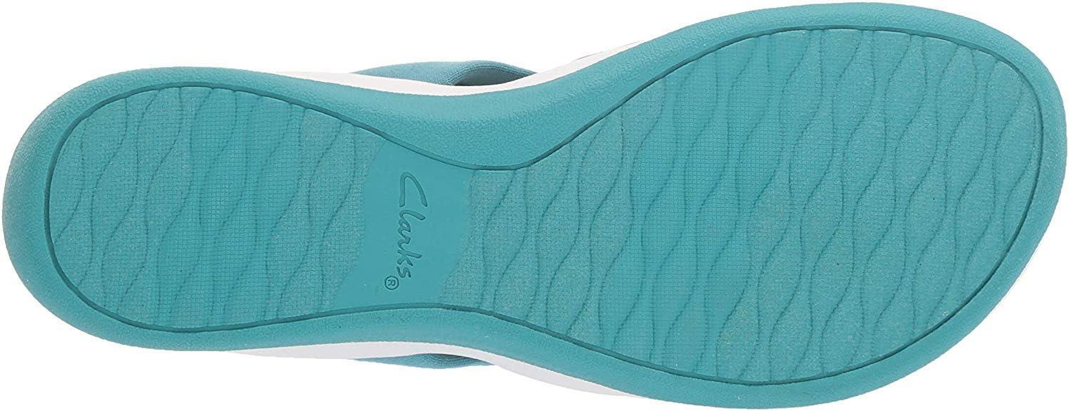 imageClarks Womens Arla Kaylie FlipFlopAqua Solid Textile