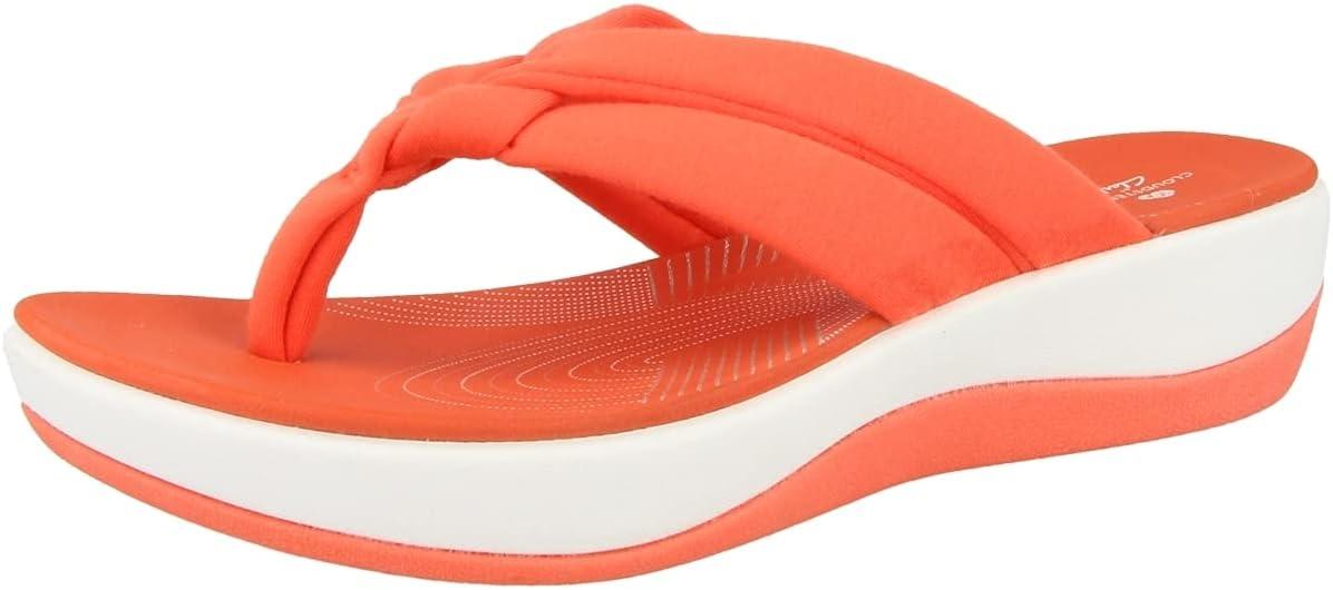 imageClarks Womens Arla Kaylie FlipFlopBright Coral Textile