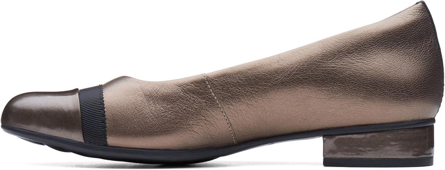 imageClarks Womens Ashland Bubble LoafersPewter LeatherSynthetic