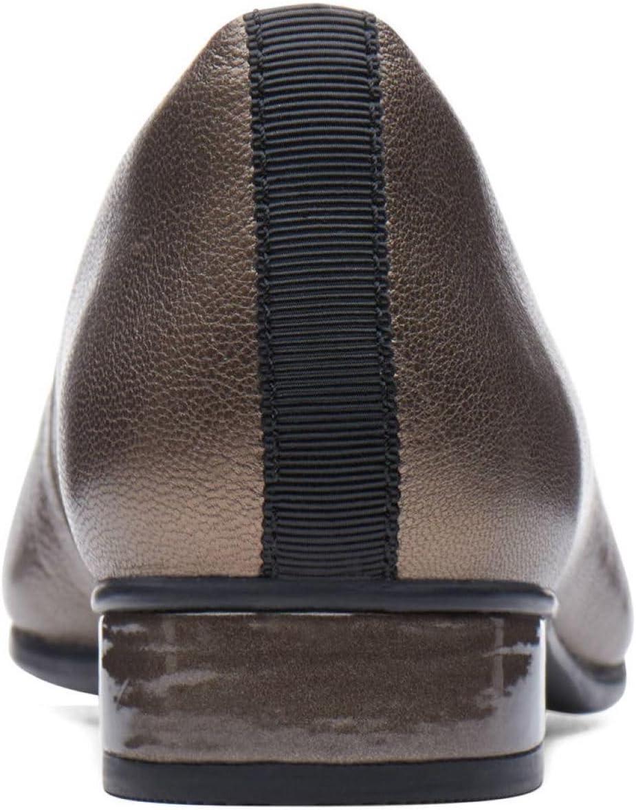 imageClarks Womens Ashland Bubble LoafersPewter LeatherSynthetic