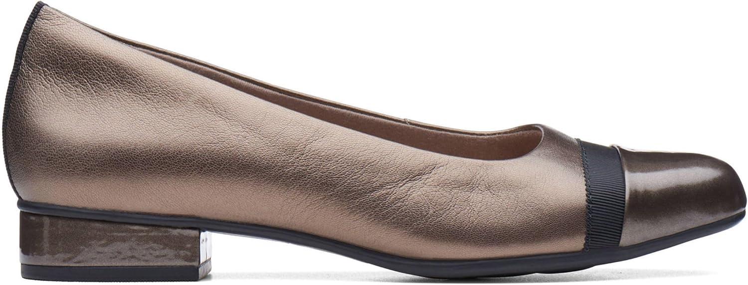 imageClarks Womens Ashland Bubble LoafersPewter LeatherSynthetic