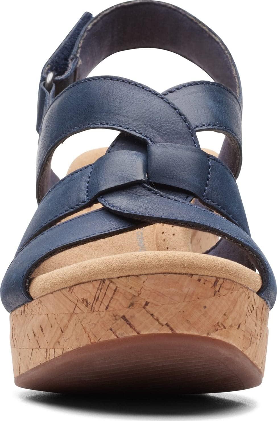 imageClarks Womens Giselle Beach SandalsNavy Leather